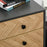 5-Drawer Chest Storage Cabinet Sideboards with Metal Handles Freestanding Dresser for Bedroom, Living Room