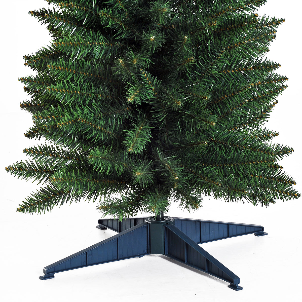 6ft Green Slim Artificial Christmas Tree with 390 Tips & Stand