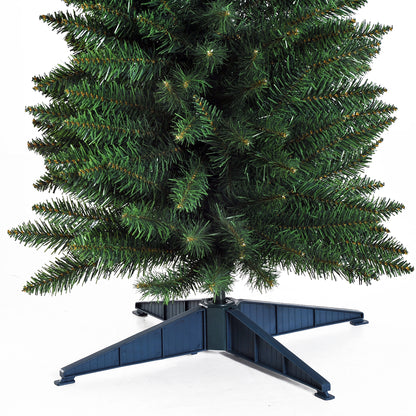 6ft Green Slim Artificial Christmas Tree with 390 Tips & Stand