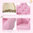 Children Kids Sofa Set Armchair Chair Seat with Free Footstool PU Leather for Girls 58L x 40.5W x 49H cm Pink