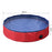 Pet Swimming Pool, Foldable, 80 cm Diameter-Red