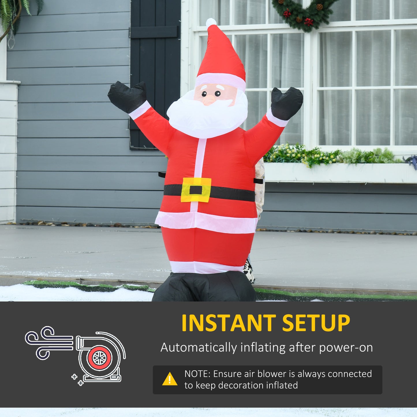 Inflatable santa claus