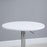 Bar Table 60cm Adjustable Height Round Bistro Table w/ Swivel Top Metal Frame Counter Surface Stylish Kitchen Conservatory White