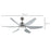 Reversible Ceiling Fan with Light, 6 Blades Indoor Modern Mount LED Lighting Fan with Remote Controller, for Bedroom, Living Room, Silver