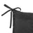 3 Seater Bench Cushion, Garden Chair Cushion with Back and Ties for Indoor and Outdoor Use, 98 x 150 cm, Black