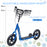 Teen Push Scooter Kids Children Stunt Scooter Bike Bicycle Ride On 12" EVA Tyres, Blue