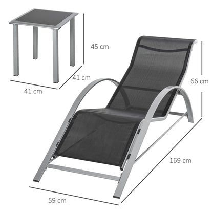 Outdoor Lounge Chair Set
