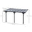 Outsunny Outdoor Patio Wall-mounted 4.35 x 3(m) Gazebo Pergola, Aluminum Post, PC Roof