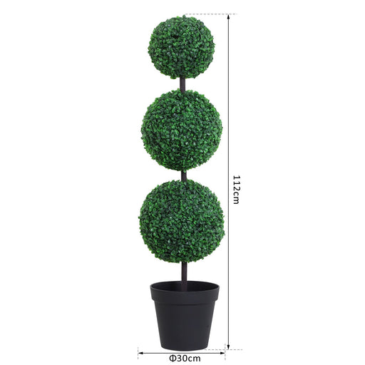 Artificial Taro tree - 1.12m tall (set of 2)