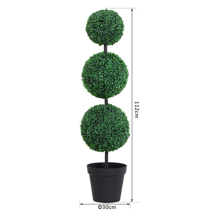 Artificial Taro tree - 1.12m tall (set of 2)