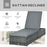 Rattan Sun Lounger Adjustable Garden Furniture Recliner Bed Chair Reclining Patio Wicker Grey