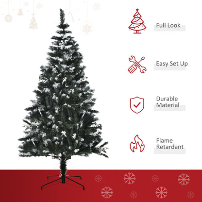 6ft Snow-Tipped Artificial Christmas Tree with White Berries