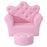 Children Kids Sofa Set Armchair Chair Seat with Free Footstool PU Leather for Girls 58L x 40.5W x 49H cm Pink