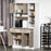 Kitchen Cupboard Sideboard Storage Cabinet Unit with Counter Top, Adjustable Shelves, Drawers for Dining Room, Living Room