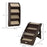 Foldable Pet Stairs Portable Dog Steps for Sofa, Bed, Four-Step Design for Cats, Small Miniature Dogs w/ Non-Slip Mats - Brown, 62 x 38 x 49.5cm