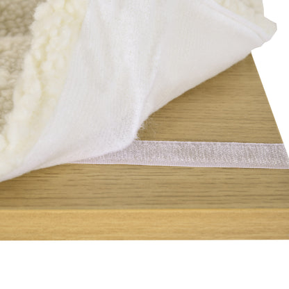 Cat Tree for Indoor Cats, Four-Layer Wall-Mounted Shelf, Cat Wall Furniture, Kitten Perch Climber Furniture w/ Cushions, Scratching Board - Oak Tone