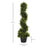 Set Of 2 Artificial Tree 90cm/3FT Artificial Spiral Topiary Trees w/ Pot Fake Indoor Outdoor Greenery Plant Home Office Garden Décor Green