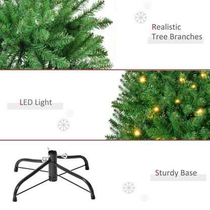 5ft Pre-Lit Artificial Christmas Tree with 150 Warm White LEDs