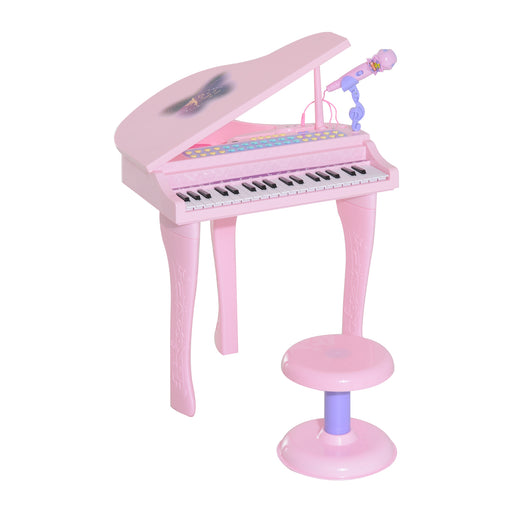 Mini Electronic Piano W/Stool-Pink