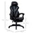 Mesh Office Chair Desk Task Computer Recliner with Footrest, Lumbar Back Support, Swivel Wheels, Adjustable Height for Home, Black Grey
