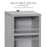 204 CD Media Display Shelf Unit Set of 2 Blu-Ray DVD Tower Rack w/ Adjustable Shelves Bookcase Storage Organiser, Grey