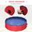 Pet Swimming Pool, Foldable, 80 cm Diameter-Red