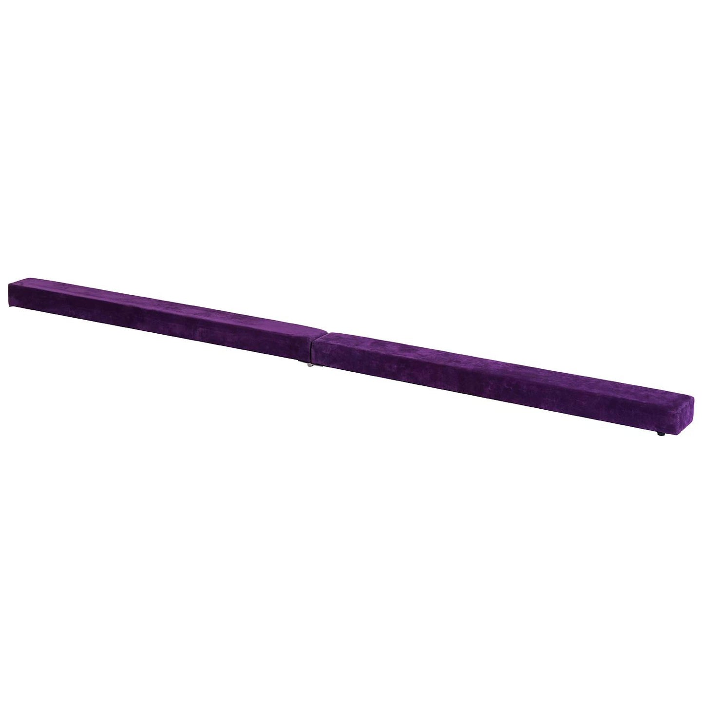 HOMCOM 2.4M 8FT Gymnastics Folding Balance Beam Home Gym Training Exercise Sports - Purple