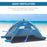 Pop-up Beach Tent Sun Shade Shelter for 1-2 Person UV Protection Waterproof with Ventilating Mesh Windows Carrying Bag