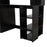 HOMCOM Computer Desk Study Table Modern Home Office Writing Workstation Furniture Printer Shelf Rack w/ Storage Drawer & Shelves (Black)