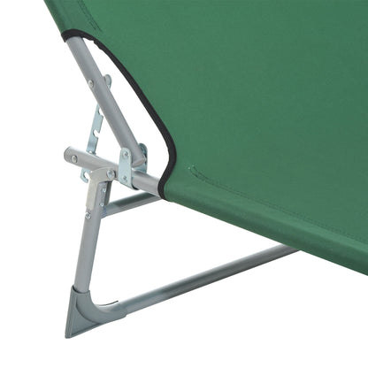 Portable Adjustable Lounger,Oxford Cloth-Green