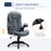 Ergonomic Swivel Chair Comfortable Desk Chair with Armrests Adjustable Height Reclining and Tilt Function Dark Grey