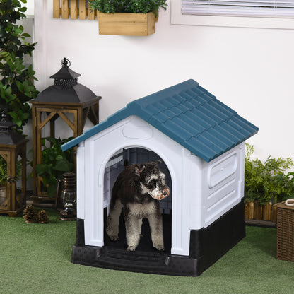 Outdoor Dog Kennel - 64.5 x 57 x 66cm - Blue