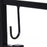 Firewood Stand Log Rack Holder 84cm with 4-PC Fireplace Tools Set, Indoor Outdoor, Metal, Black