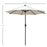 24 LED Solar Powered Parasol Umbrella-Creamy White