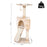 Corner Cat Tree for Indoor Cats, Kitten Tower with Scratching Post House Ladder Toy - Beige