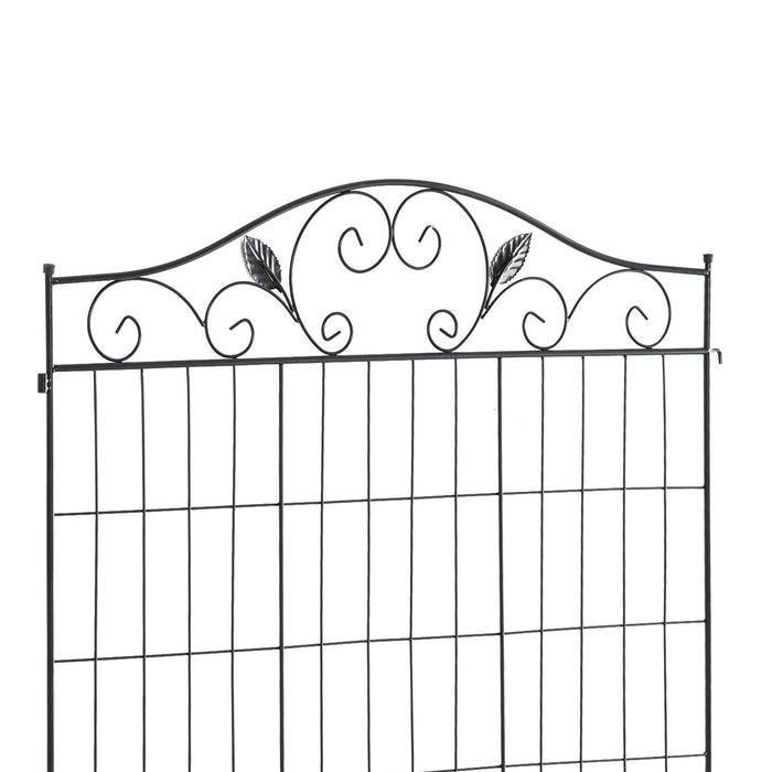 4 Panel Garden Decorative Fence - 44in x 12ft