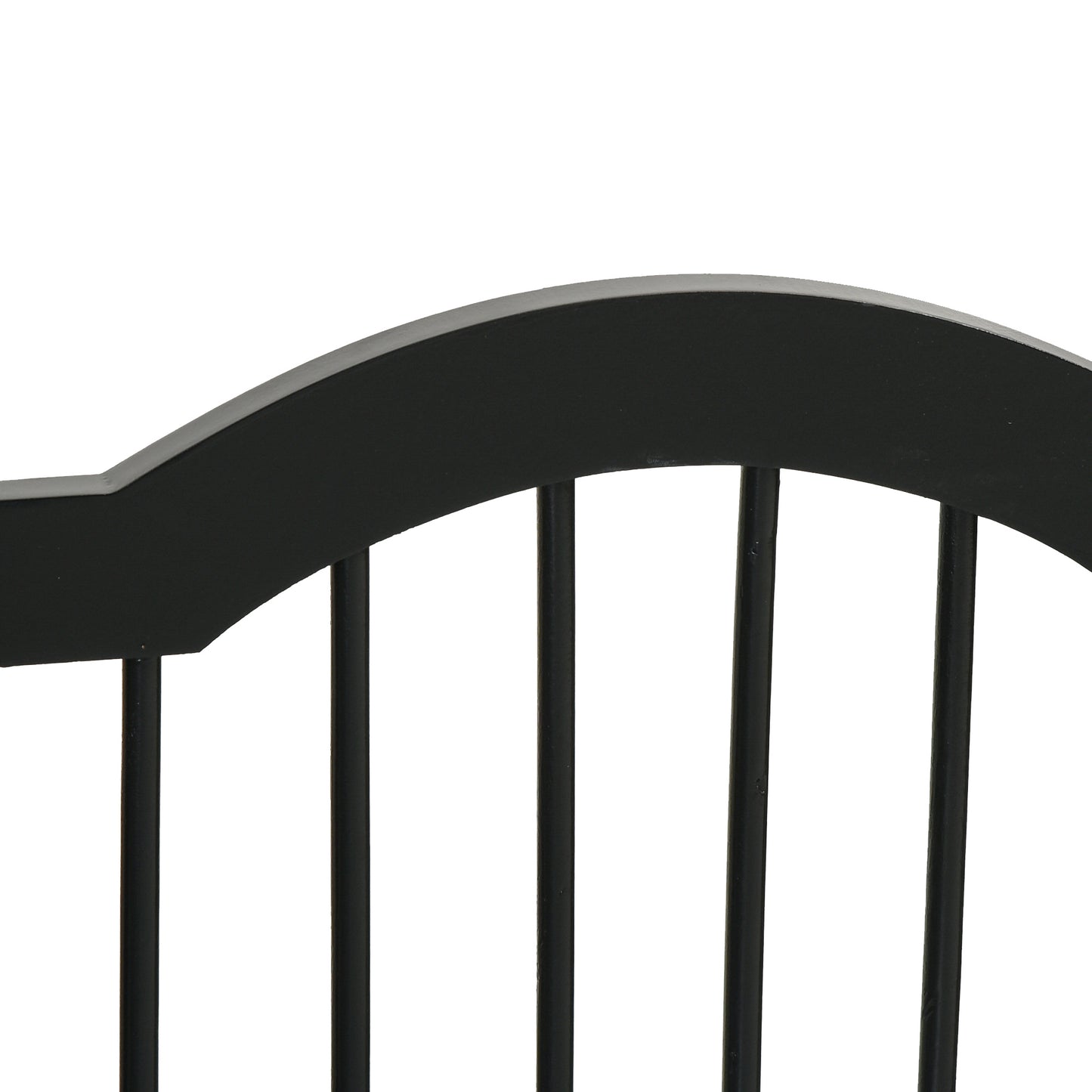 Freestanding Pet Gate Wooden Dog Gate with Support Feet Foldable Pet Fence Safety Barrier for the House Doorway Stairs Black