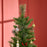 Pencil Artificial Christmas Tree with Realistic Branches, Red Berries, Auto Open, Green