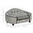 Pet Sofa Dog Bed Couch Cat Kitten Sponge Removable Cushion Lounge Grey 66.5 x 45 x 35.5 cm