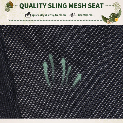 Outdoor Orbital Lounger Zero Gravity Patio Chaise Foldable Rocking Chair w/ Pillow Black