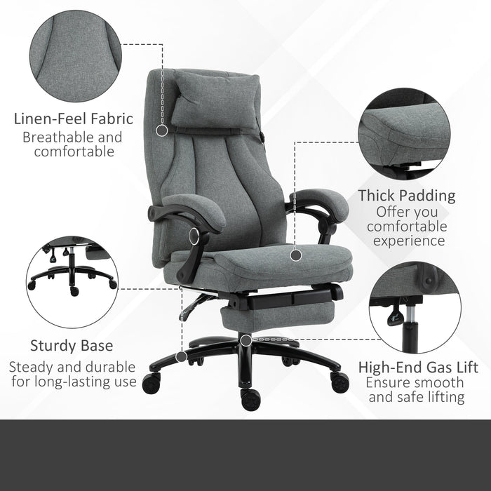 Office Chair 2-Point Removable Vibration Massage Pillow Executive Ergonomic USB Power Adjustable Height 360‚àö√á¬¨¬®‚àö√á¬¨¬Æ‚àö¬¢¬¨√Ñ¬¨√∂‚àö√â¬¨‚Ä†‚àö√â¬¨¬™ Swivel Grey