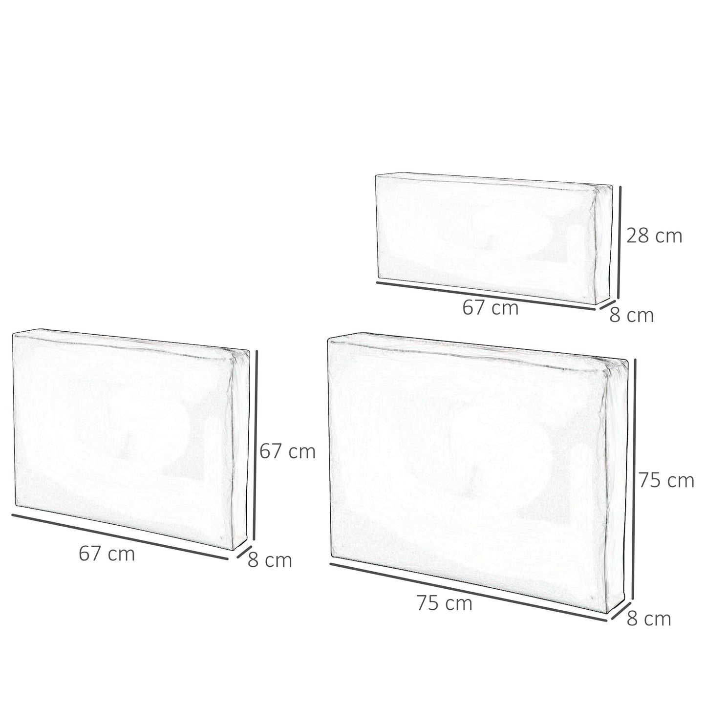 Outdoor Seat Cushion Set