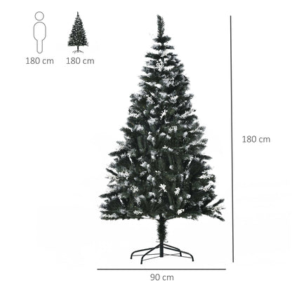 6ft Snow-Tipped Artificial Christmas Tree with White Berries