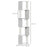 Modern 5-Tier Bookshelf, Freestanding Bookcase Storage Shelving for Living Room Home Office Study, Light Grey