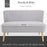 Modern Velvet Double Seat Sofa w/ Wood Frame Foam Padding High Back Soft Comfortable Compact Couch Home Office Stylish Plush Touch Grey