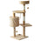 Cat Tree for Indoor Cats Pet Activity Centre Kitty Condo Climbing Scratching Post with Toys 4-tier 114cm Tall Beige