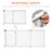 Adjustable Wooden Pet Gate Freestanding Dog Barrier Fence Doorway 3 Panels Safety Gate w/ Lockable Door White 71H x 113-166W cm