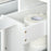 Bathroom Storage Unit, White Slimline Bathroom Cabinet, Home Bath Toilet Cupboard Organiser Unit with Drawers, White