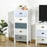 Chest of Drawers, 5-Drawer Dresser with Metal Handle, Slim Storage Organiser Unit for Living Room, Bedroom