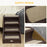 Foldable Pet Stairs Portable Dog Steps for Sofa, Bed, Four-Step Design for Cats, Small Miniature Dogs w/ Non-Slip Mats - Brown, 62 x 38 x 49.5cm